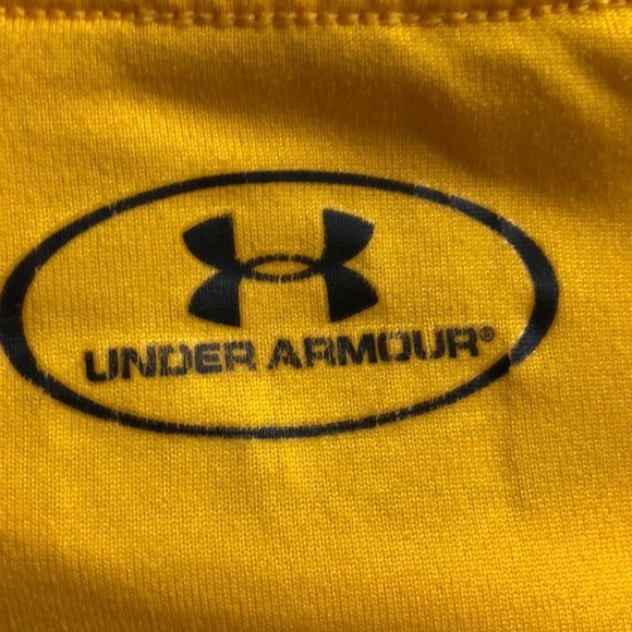 Yellow Under Armour Tee Size Medium - Picture 4 of 6
